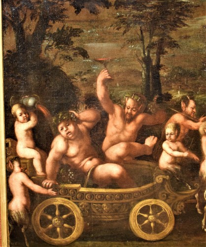 Tableaux et dessins Tableaux XVIIe siècle - Triomphe de Bacchus, école Flamande début XVIIe